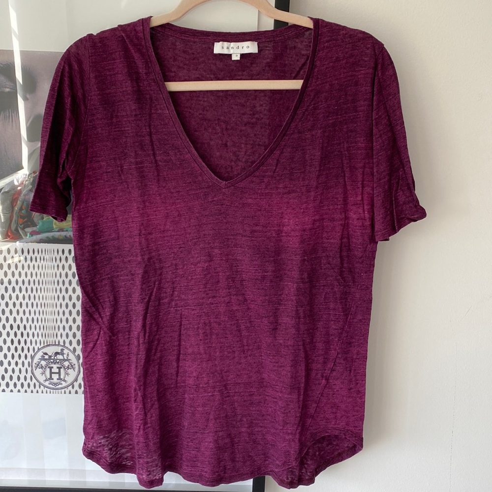 Sandro tee. Size 3 = US 6